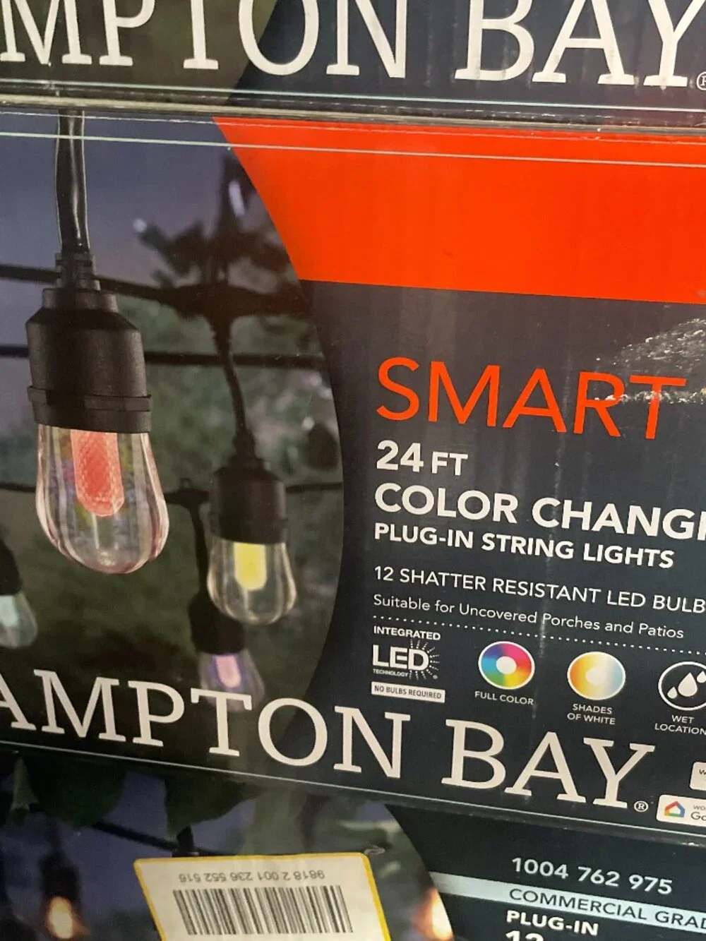 Hampton Bay 24ft Color Changing Outdoor String Lights